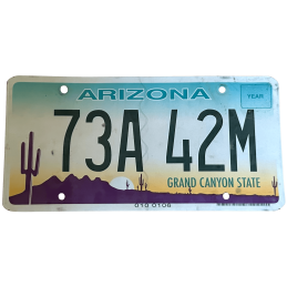 Arizona license plate
