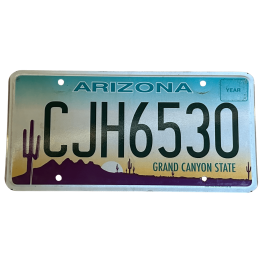 Arizona license plate