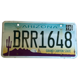 Arizona license plate