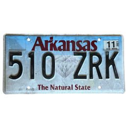 Arkansas license plate
