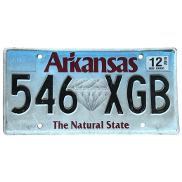 Arkansas license plate