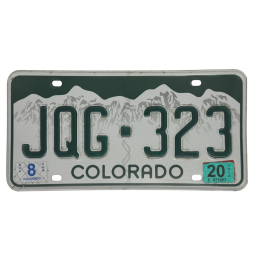 Colorado license plate