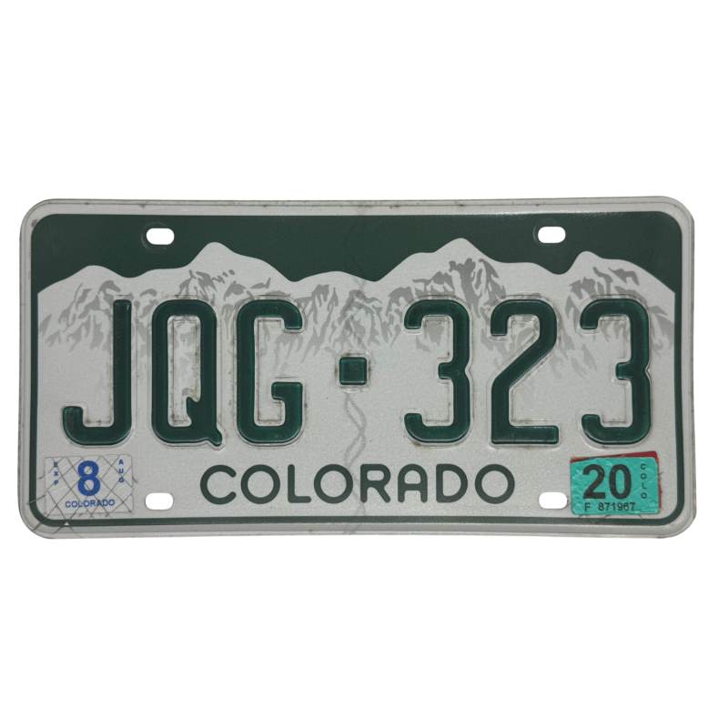 Colorado license plate