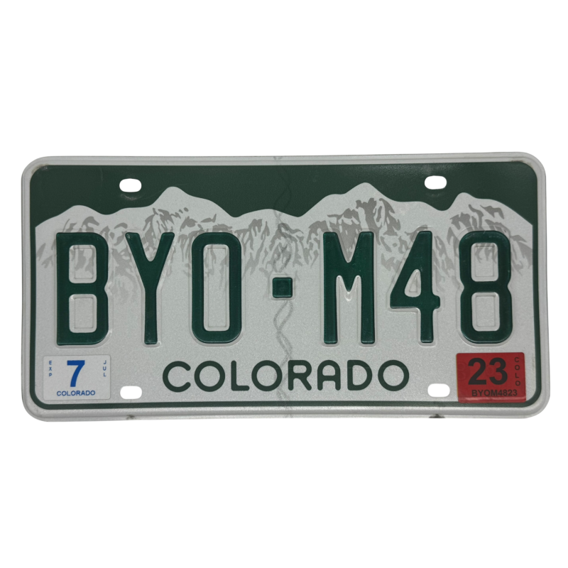 Tablica rejestracyjna Colorado Tablica rejestracyjna Colorado