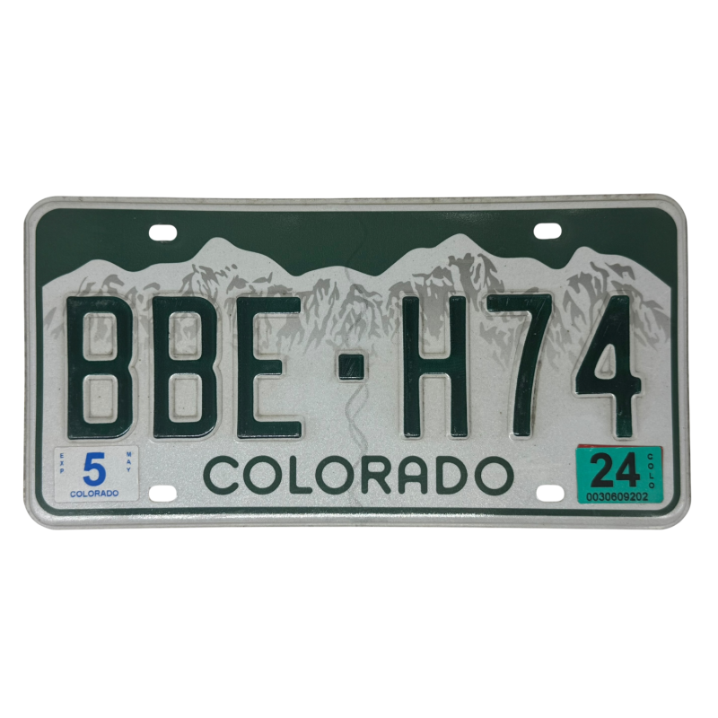 Placa de colorado Placa de colorado