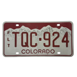 Colorado license plate