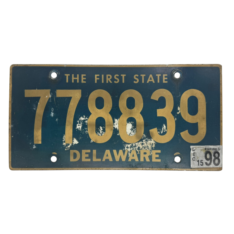 Delaware -Kennzeichen Delaware -Kennzeichen
