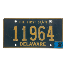 Delaware license plate