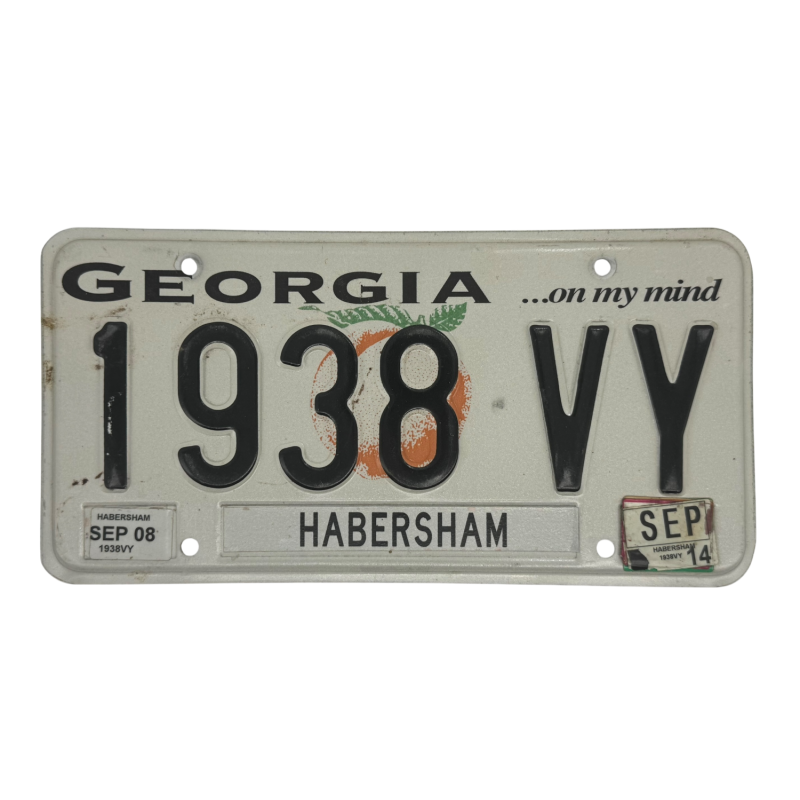 Georgia license plate