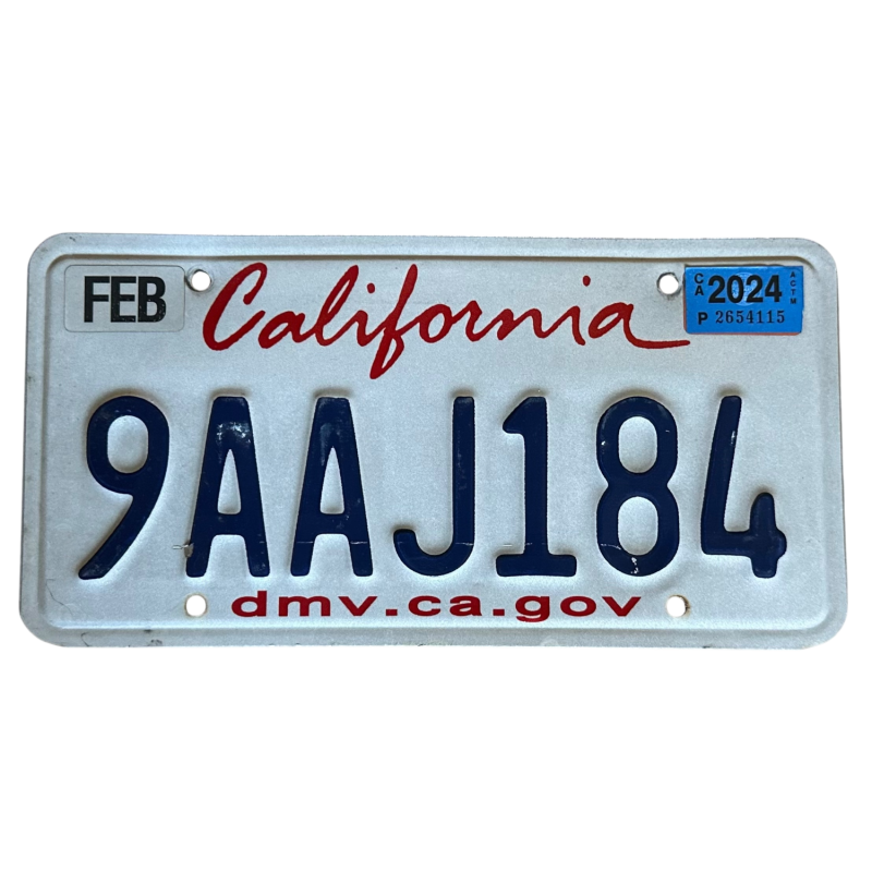 Plaque d'immatriculation de Californie Plaque d'immatriculation de Californie