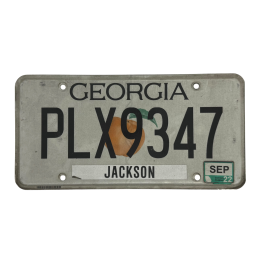 Georgia license plate