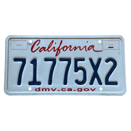 California license plate