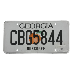 Georgia license plate