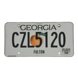 Georgia license plate