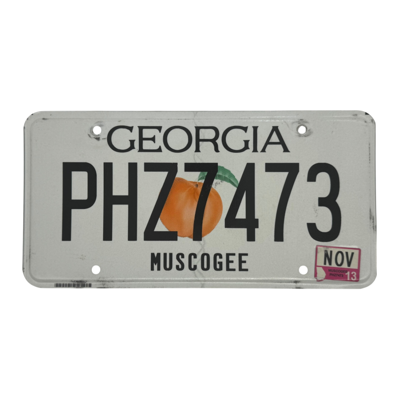 Georgia Nummernschild Georgia Nummernschild