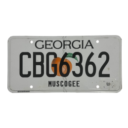 Georgia license plate