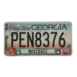 Georgia license plate