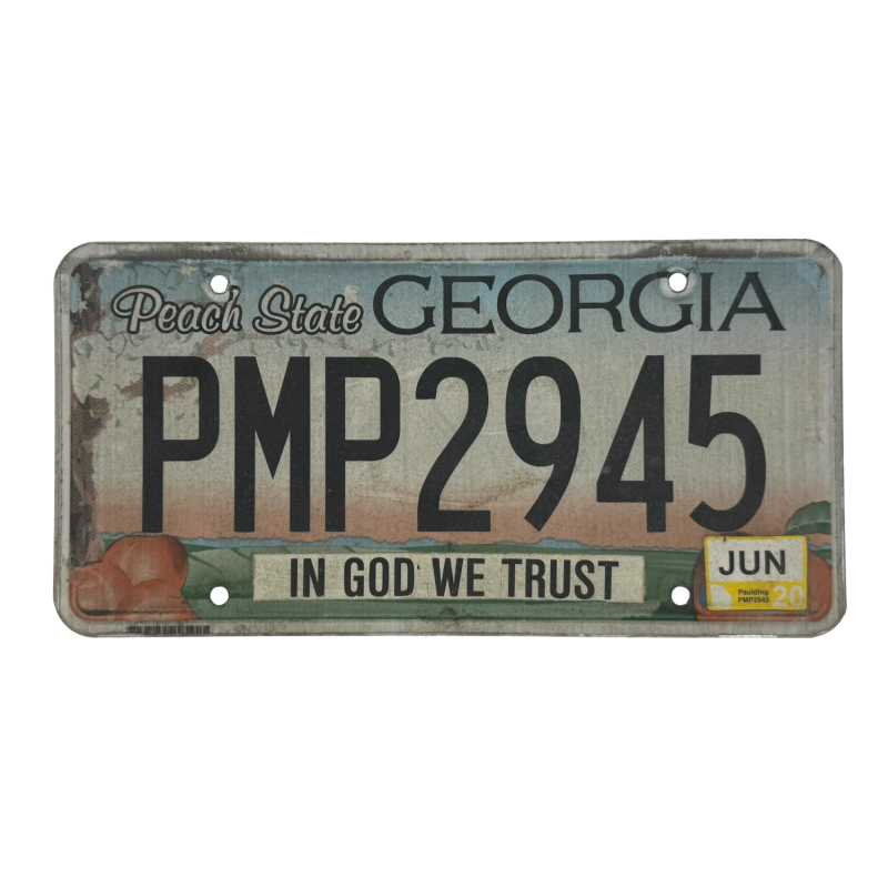 Georgia license plate