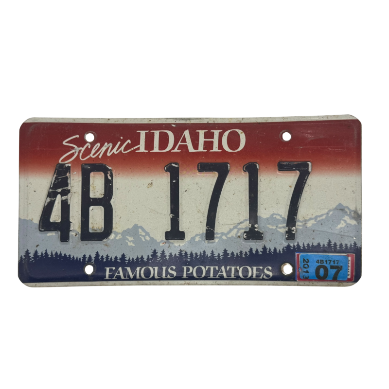Plaque d'immatriculation de l'Idaho