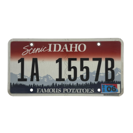 IDAHO license plate