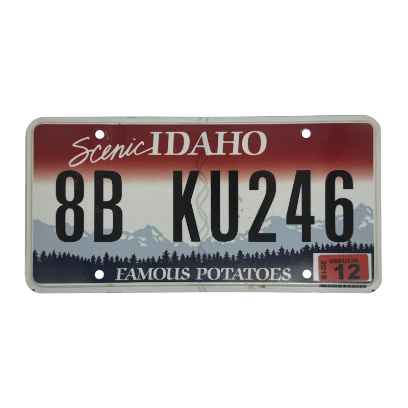 IDAHO license plate