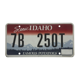 IDAHO license plate
