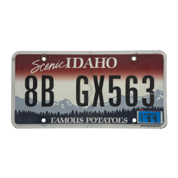 IDAHO license plate