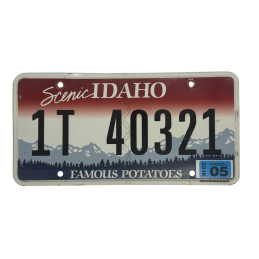 IDAHO license plate