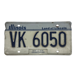Illinois license plate