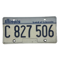 Illinois license plate