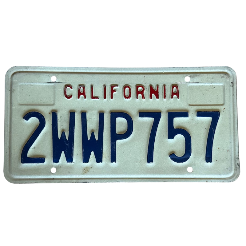 Plaque d'immatriculation de Californie Plaque d'immatriculation de Californie
