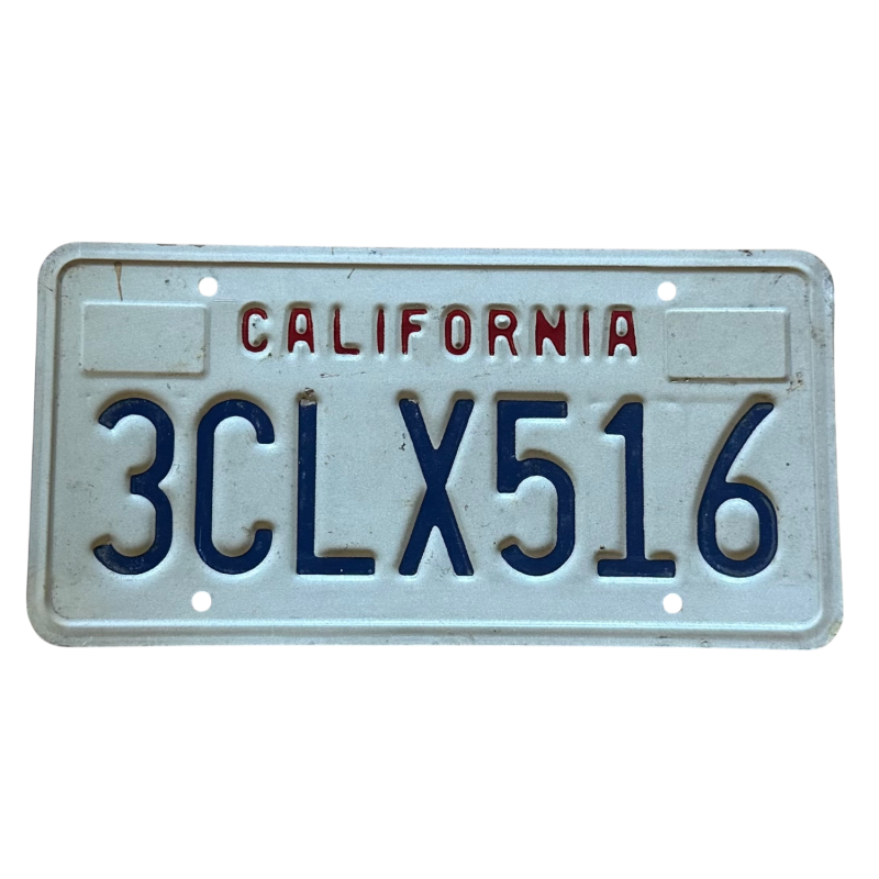 California -Nummernschild California -Nummernschild