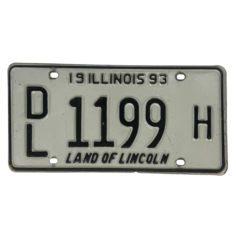 Plaque d'immatriculation de l'Illinois Plaque d'immatriculation de l'Illinois