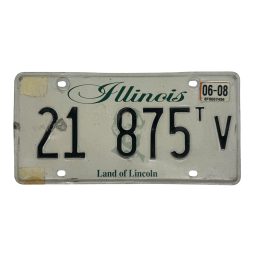 Illinois license plate