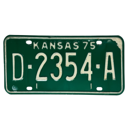 Kansas license plate
