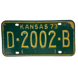 Kansas license plate