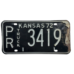 Kansas license plate