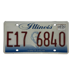 Illinois license plate