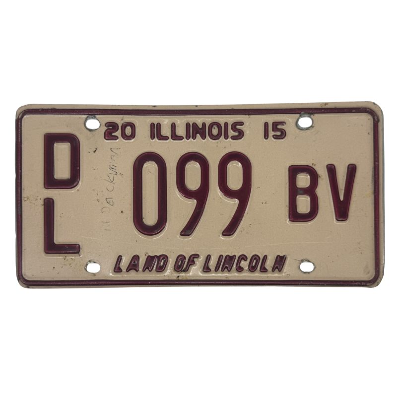 Plaque d'immatriculation de l'Illinois