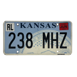 Kansas license plate