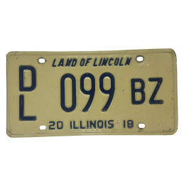 Illinois license plate