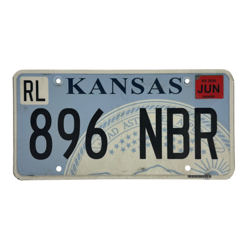 Kansas license plate