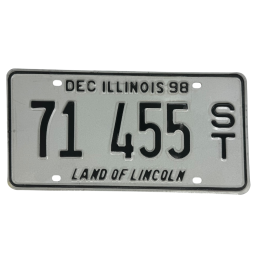Illinois license plate