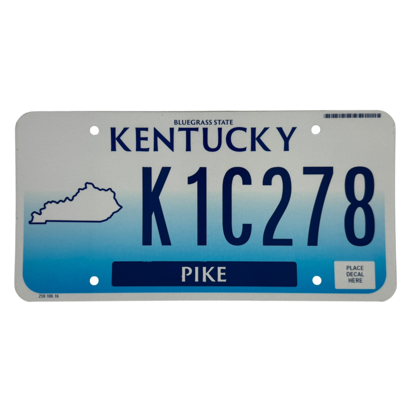 Plaque d'immatriculation du Kentucky Plaque d'immatriculation du Kentucky