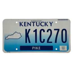 Kentucky license plate