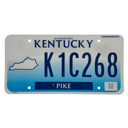 Kentucky license plate