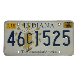 Indiana license plate