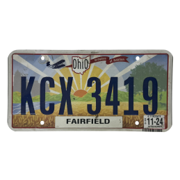 OHIO license plate