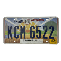OHIO license plate