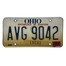 OHIO license plate